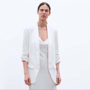 Zara white blazer